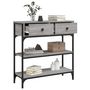 Voir la diapositive 4 : VIDAXL Table console sonoma gris 72,5x25x75 cm bois d'ingenierie