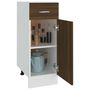 Voir la diapositive 4 : VIDAXL Armoire de plancher a tiroir  Lyon  Chene marron 30x46x81,5 cm