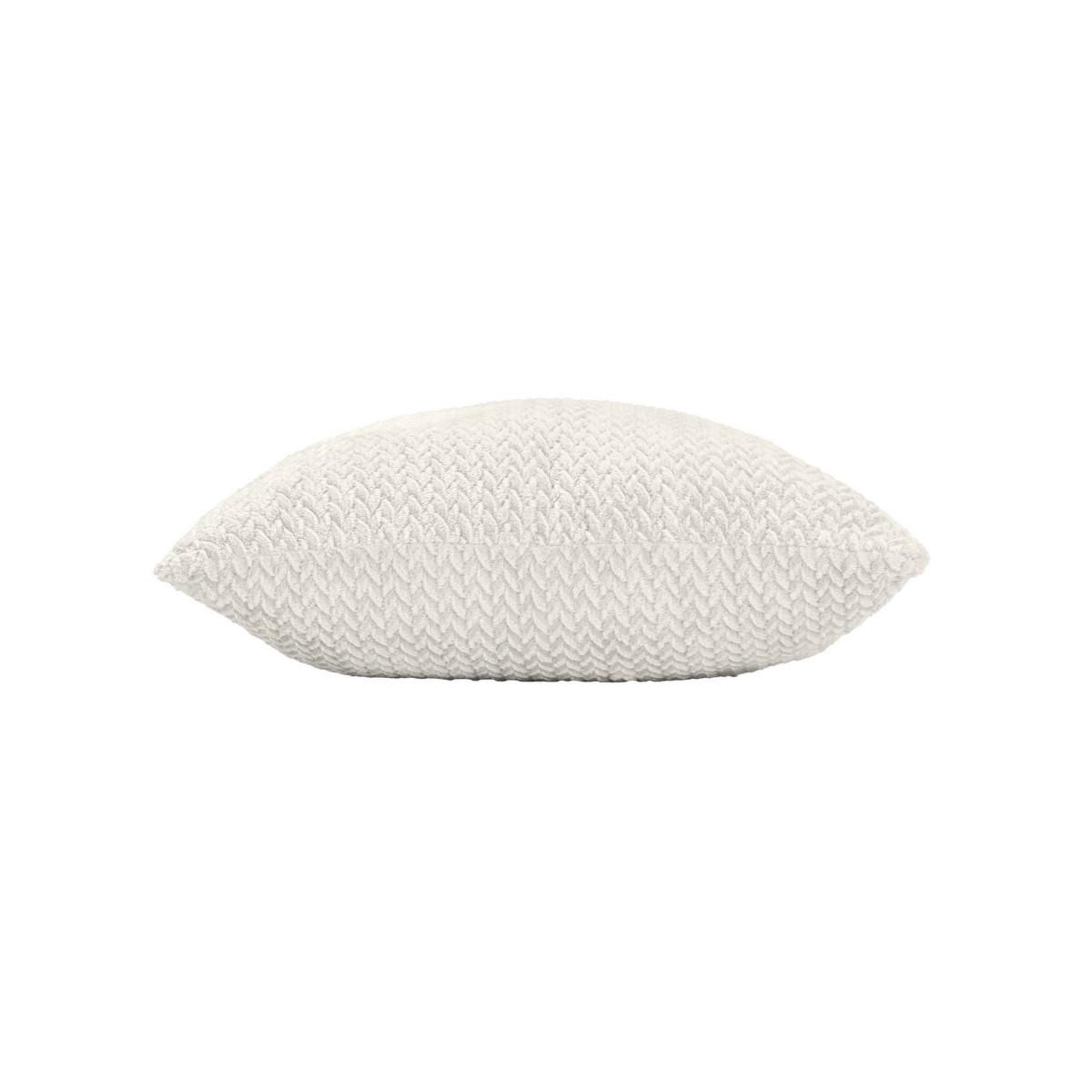 Voir la diapositive 2 : Douceur d'Intérieur Coussin déco en flanelle  flanela  45x45cm naturel