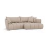Voir la diapositive 2 : LISA DESIGN Cassiopee - canapé d'angle droit 4 places en tissu texturé