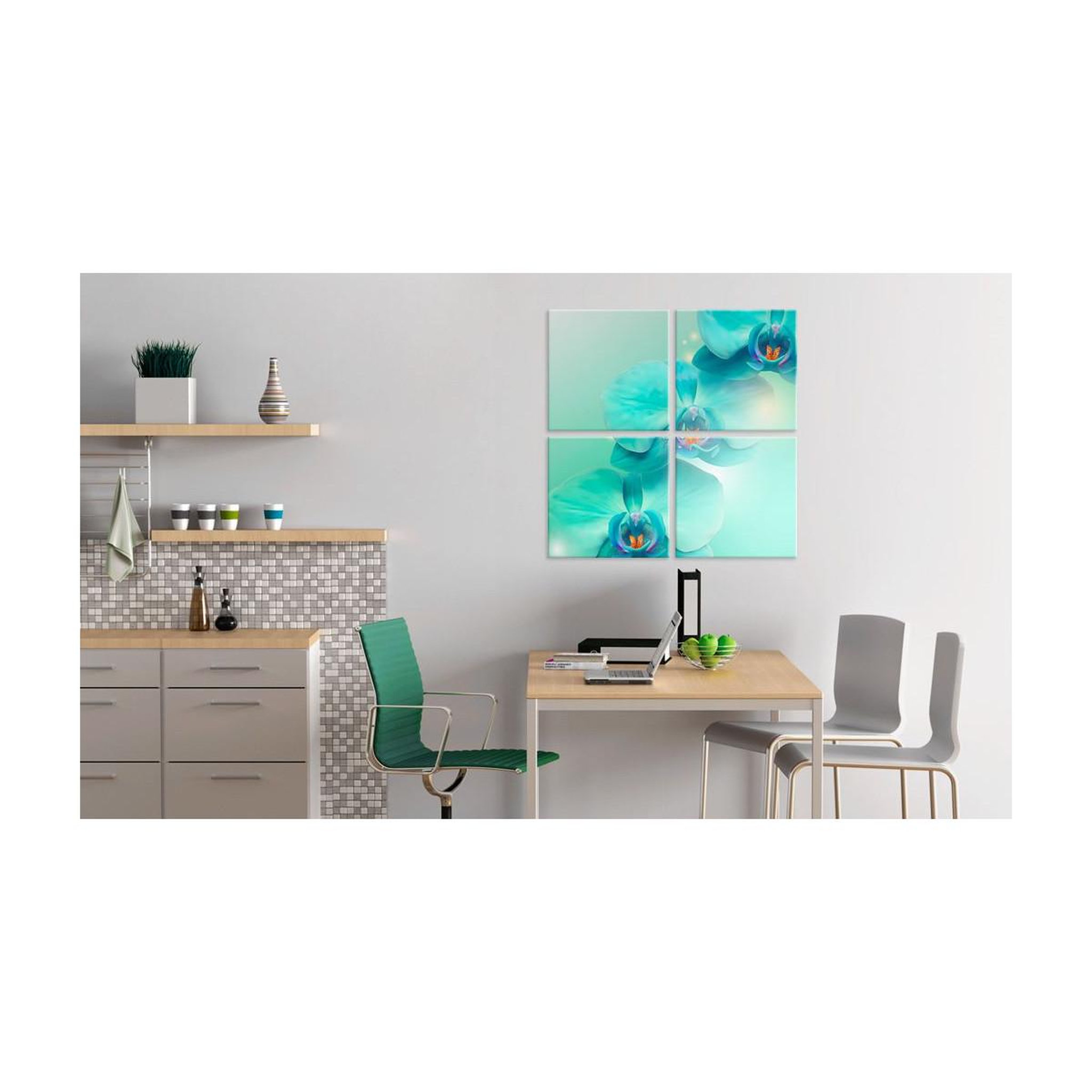 Voir la diapositive 2 : Paris Prix Tableau imprimé  orchidées d'azur