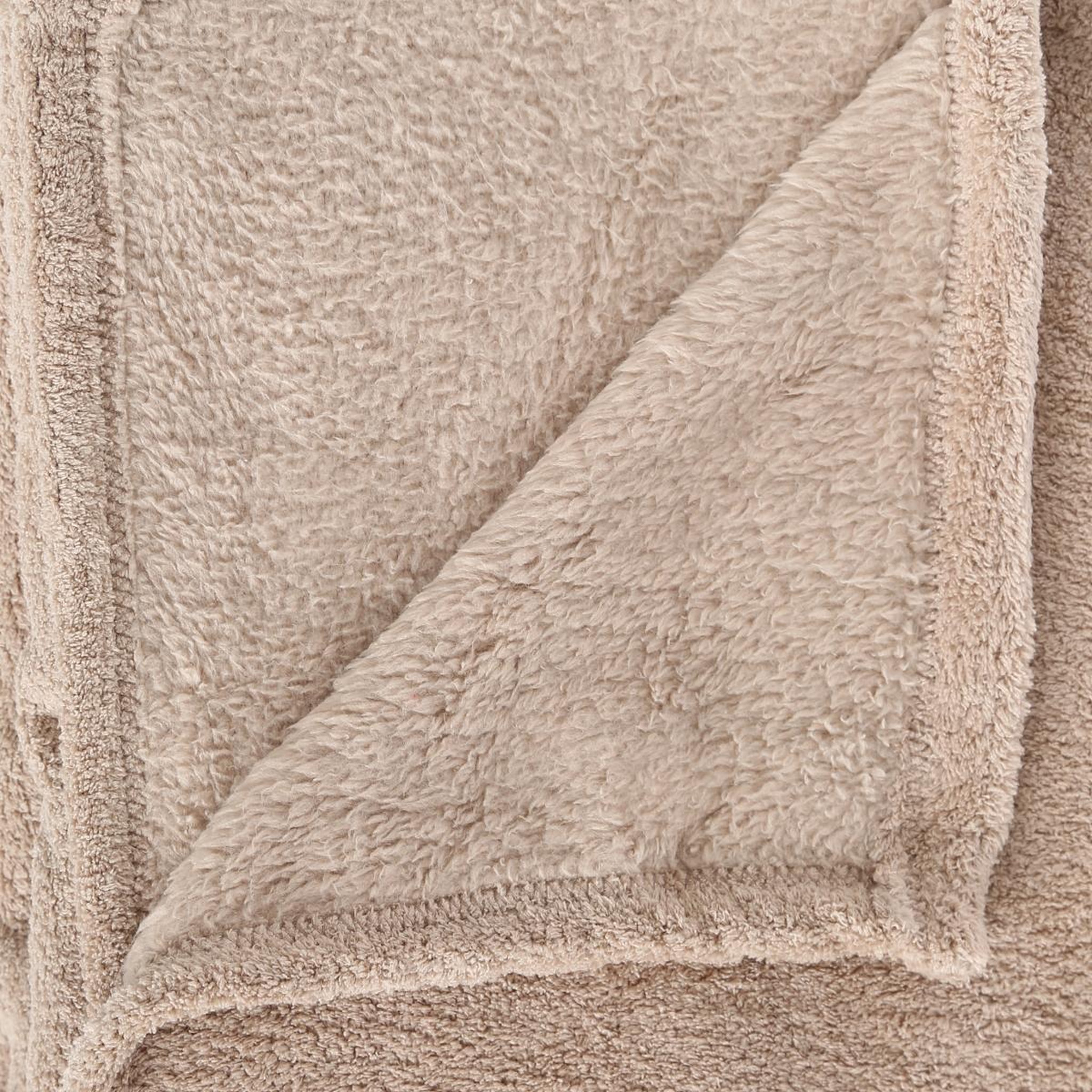Voir la diapositive 3 : ATMOSPHERA Plaid  Microfibre  130x180cm Lin