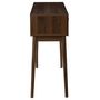Voir la diapositive 5 : The Home Deco Factory Console 2 tiroirs effet noyer TIFFANY - Marron