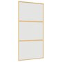 Voir la diapositive 2 : VIDAXL Porte coulissante dore 102,5x205 cm verre ESG depoli aluminium