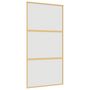 Voir la diapositive 2 : VIDAXL Porte coulissante dore 102,5x205 cm verre ESG depoli aluminium