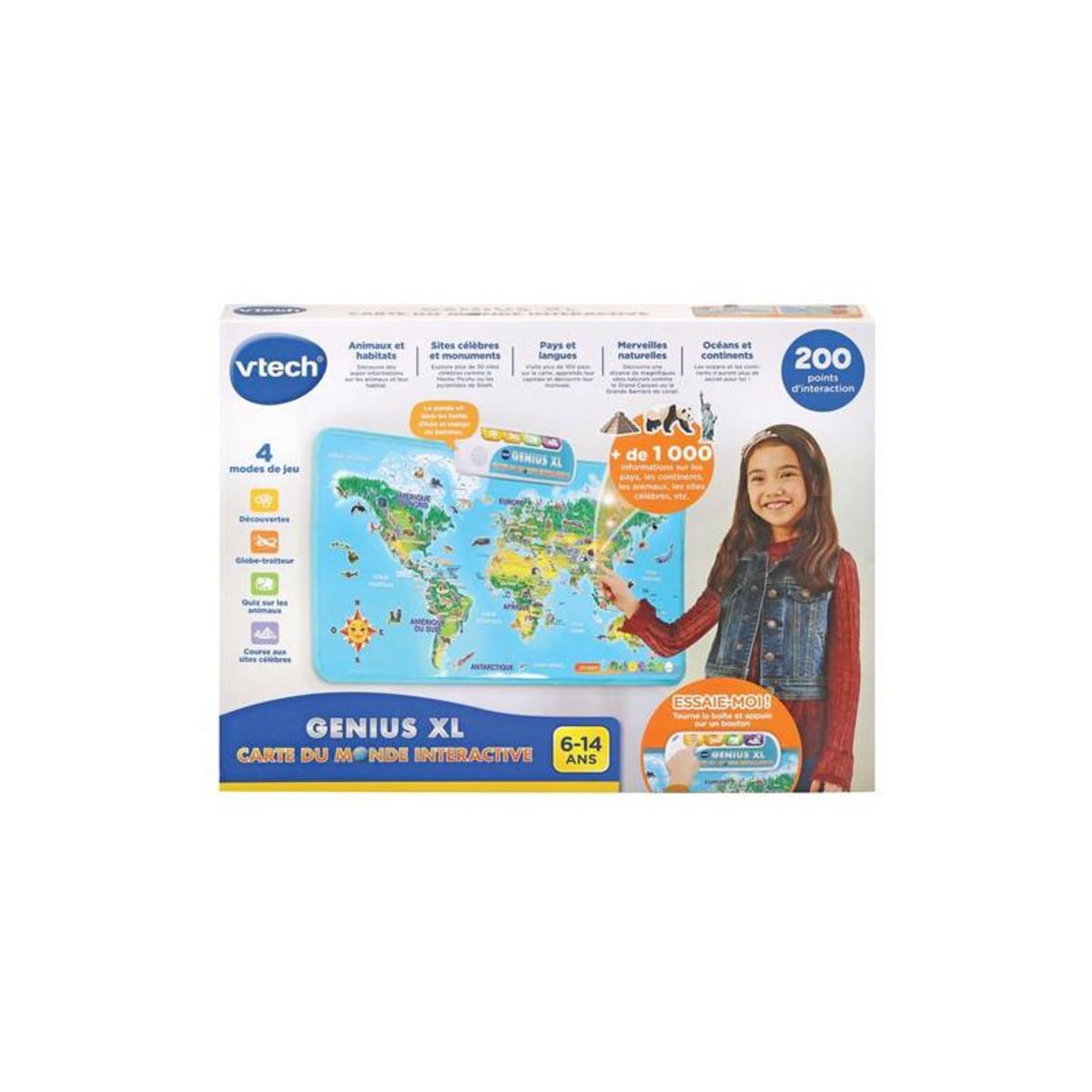 VTECH Jeu éducatif Vtech Genius XL Carte du monde interactive