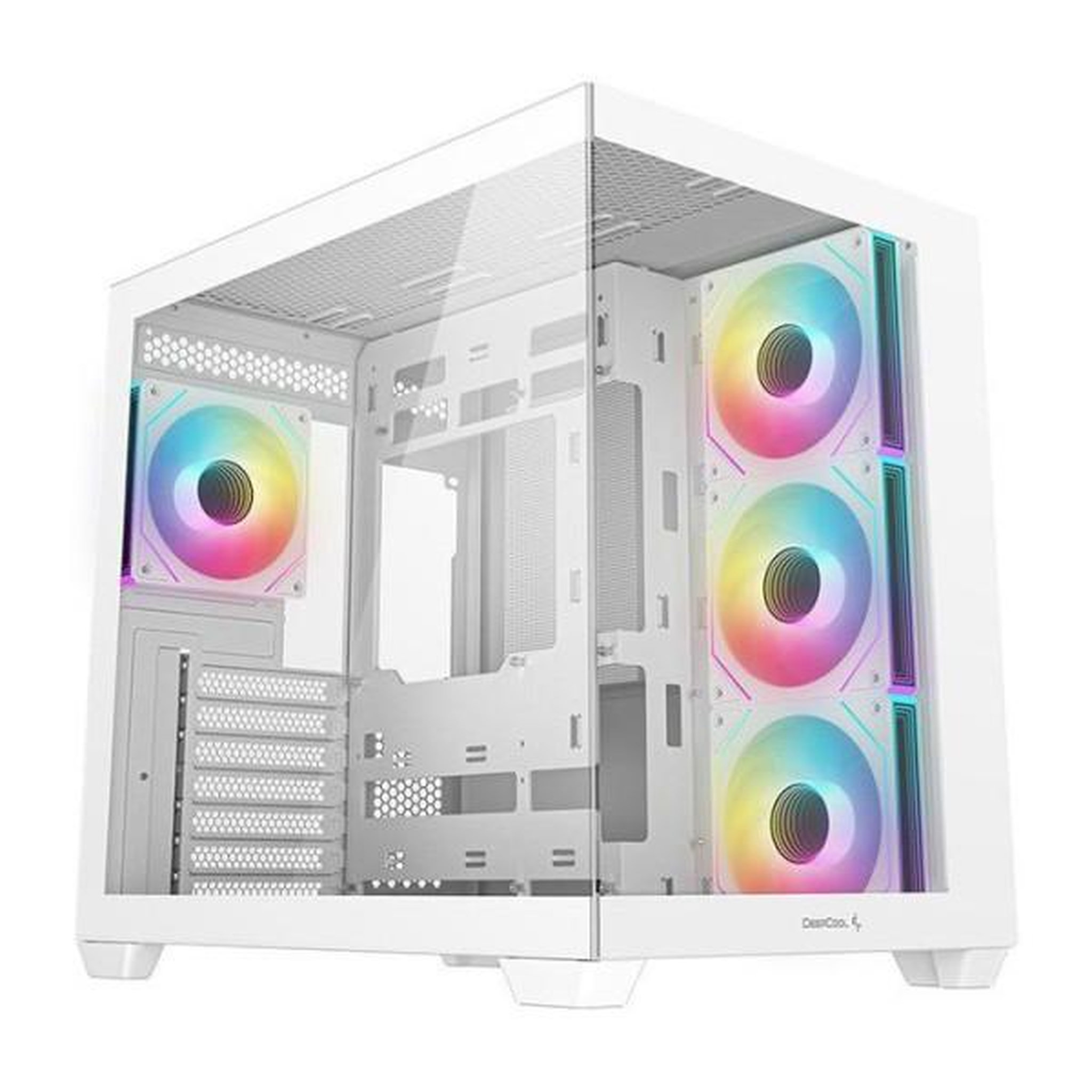 Deepcool Boitier PC - DEEPCOOL - R-CG530-WHADA4-G-1 - Mini tour - Format Mini-ITX / Micro-ATX / ATX & Micro-ATX - 4 ventilateurs ARGB - B
