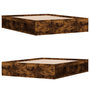 Voir la diapositive 4 : VIDAXL Cadre de lit sans matelas chene fume 160x200 cm