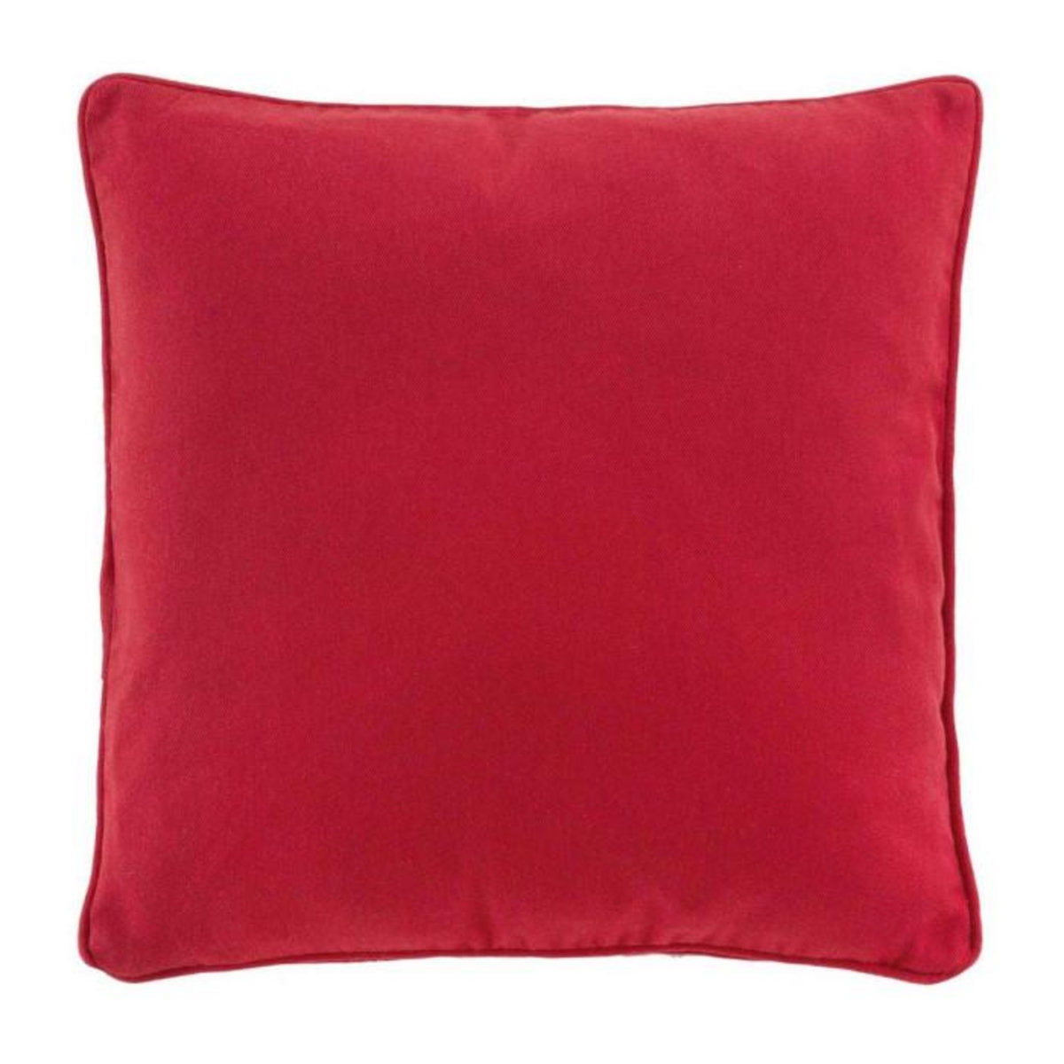 Paris Prix Housse de Coussin  Twily  40x40cm Rouge