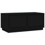 Voir la diapositive 2 : VIDAXL Table basse noir 102x50x44 cm bois d'ingenierie