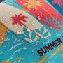 Voir la diapositive 3 : Paris Prix Coussin Déco Imprimé  Surfing  40x60cm Jaune