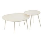 Paris Prix Lot de 2 Tables Basses  Vinta  72cm Blanc