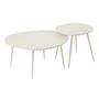 Voir la diapositive 1 : Paris Prix Lot de 2 Tables Basses  Vinta  72cm Blanc
