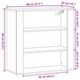 Voir la diapositive 6 : VIDAXL Armoire murale vieux bois 80x33x80 cm bois d'ingenierie