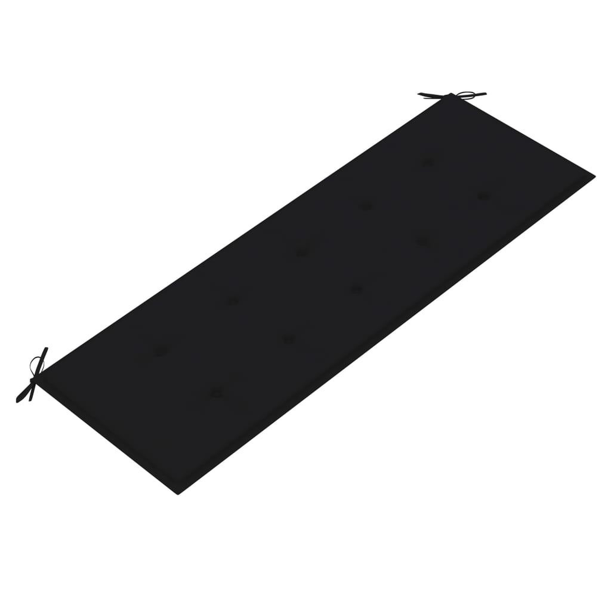 Voir la diapositive 5 : VIDAXL Banc Batavia avec coussin noir 150 cm Bois de teck massif