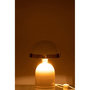 Voir la diapositive 3 : Paris Prix Lampe à Poser en Métal  Pearly  30cm Blanc