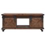 Voir la diapositive 2 : VIDAXL Table basse Bois de sapin massif 91x51x38 cm Marron