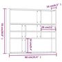 Voir la diapositive 6 : VIDAXL Etagere murale Chene marron 90x16x78 cm Bois d'ingenierie