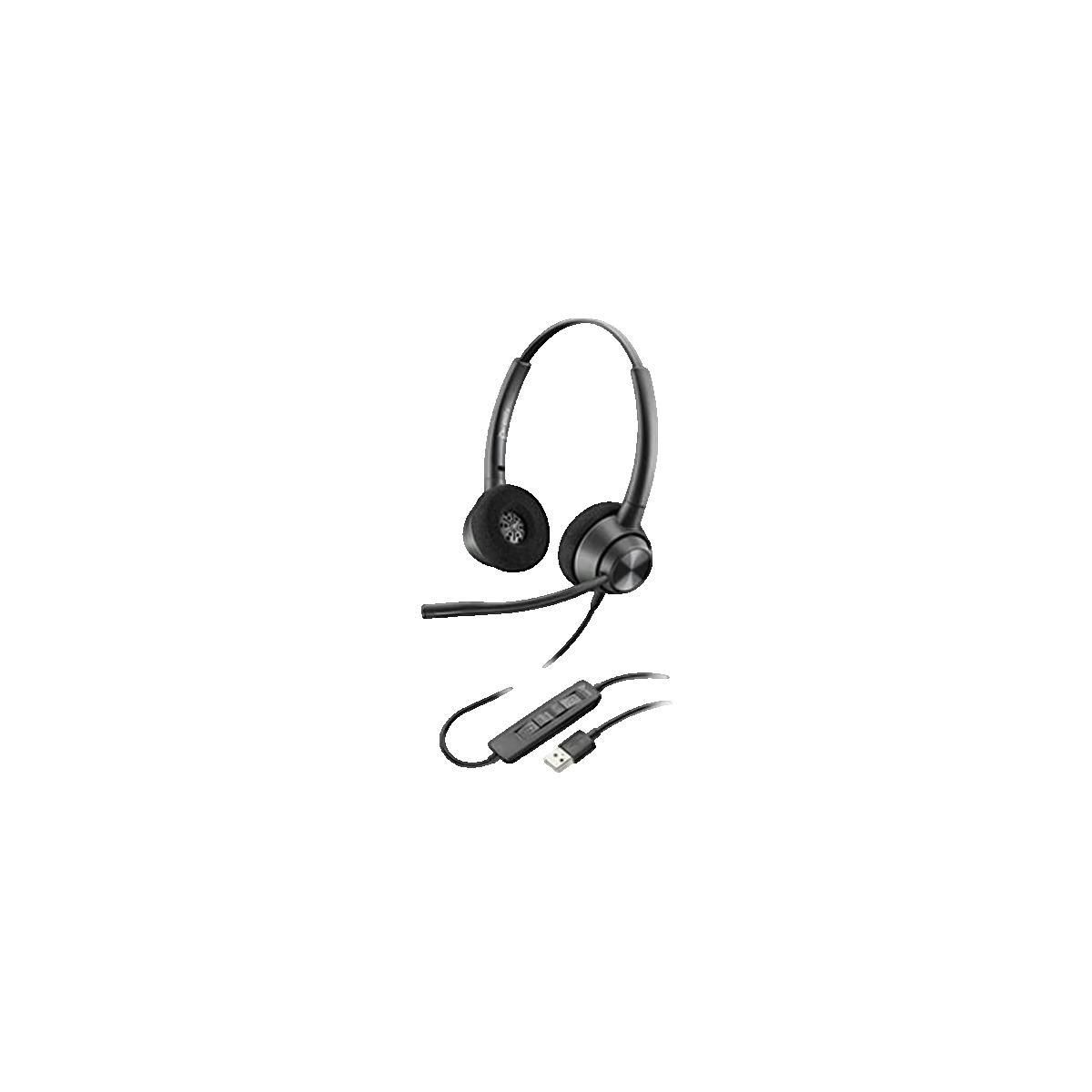 PLANTRONICS Casque avec microphone Plantronics EncorePro 320 filaire USB Type-A