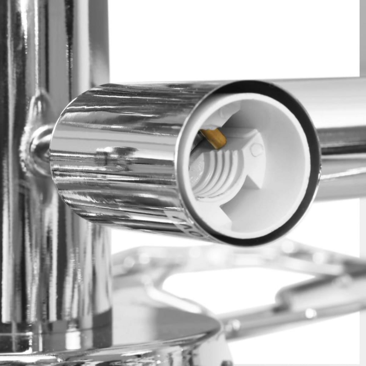 VIDAXL Plafonnier a bras feuille en cristal acrylique 5 ampoules E14