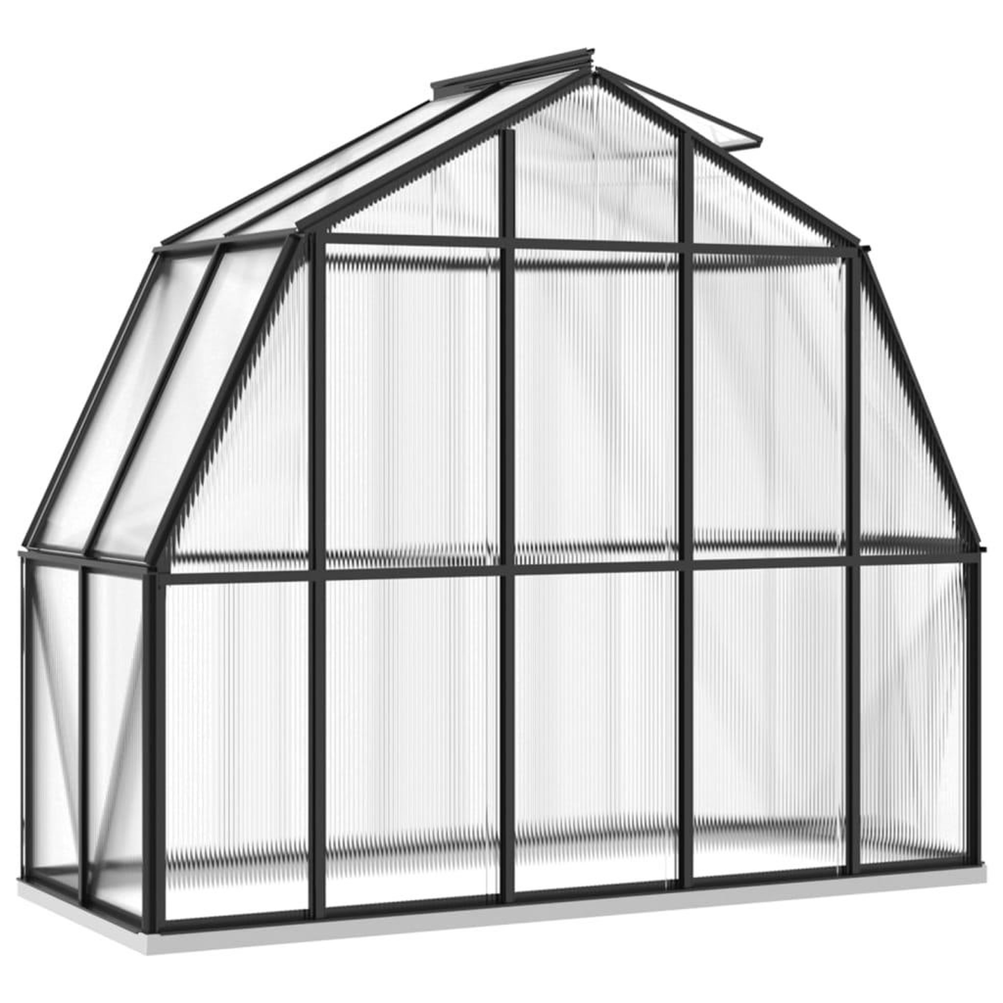 Voir la diapositive 4 : VIDAXL Serre avec cadre de base anthracite 3,3 m^2 aluminium