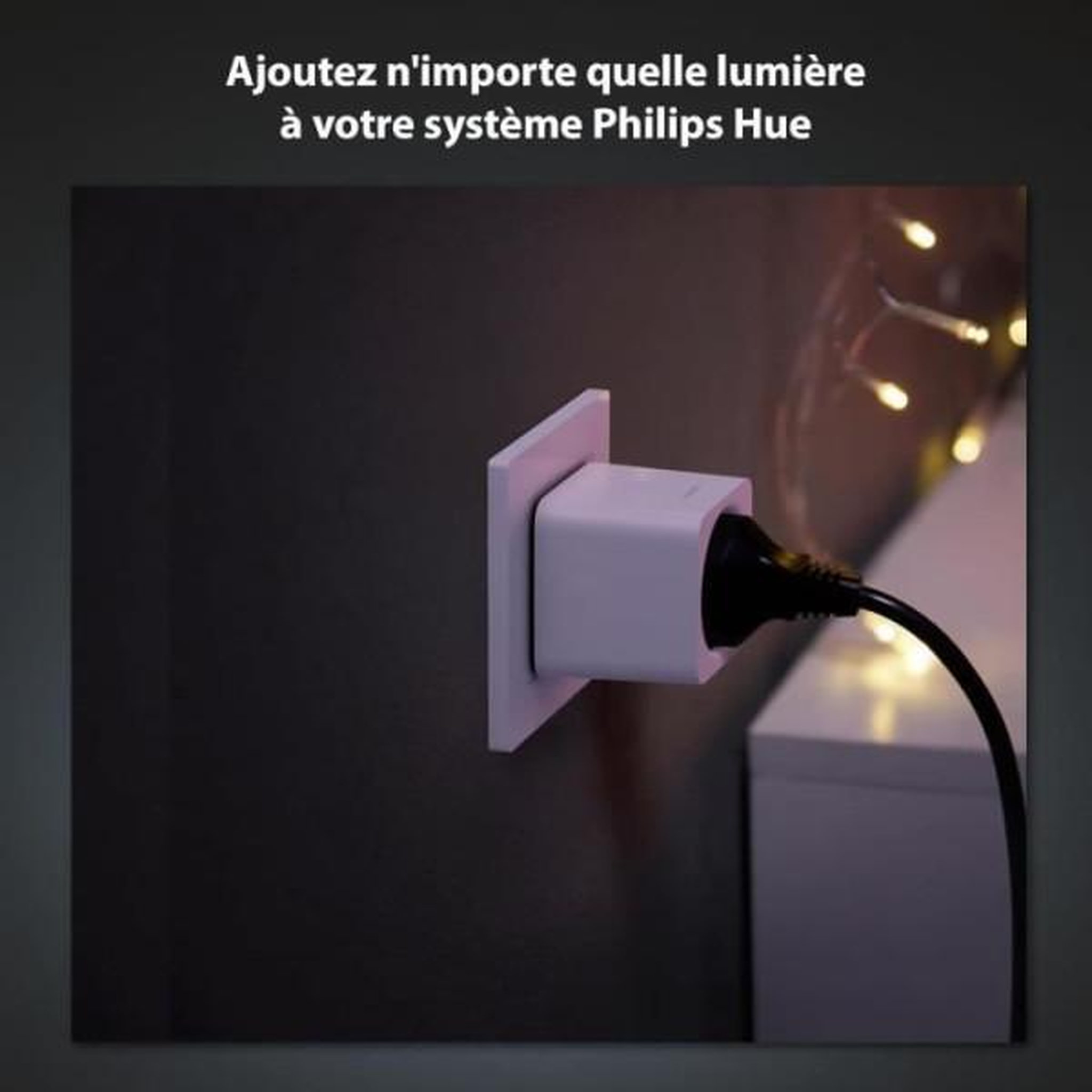 Voir la diapositive 2 : Philips Prise connectée Philips Hue SmartPlug lot de 3 blanche