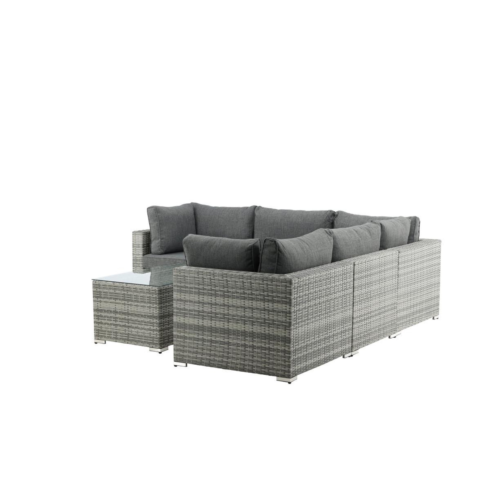 Voir la diapositive 6 : Paris Prix Salon d'angle de jardin  amazona  249cm gris