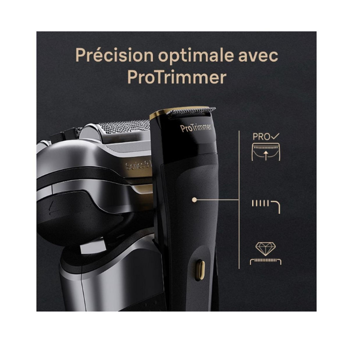 BRAUN Rasoir électrique rechargeable étanche - 9515S