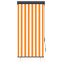 Voir la diapositive 2 : VIDAXL Store roulant d'exterieur 80x250 cm Blanc et orange