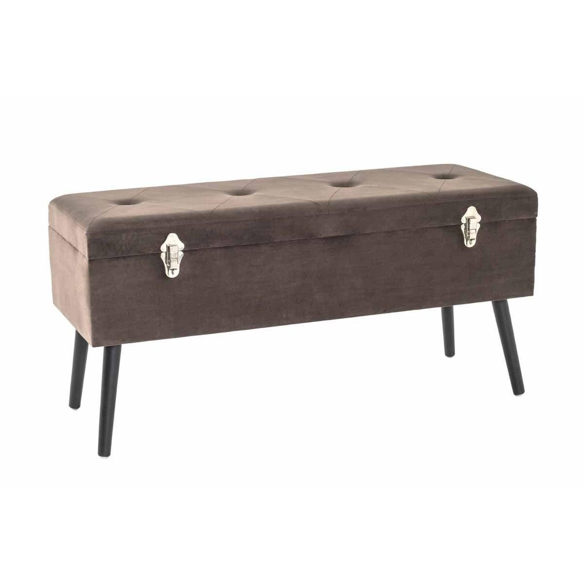Paris Prix Banc & coffre de rangement  valise  106cm taupe