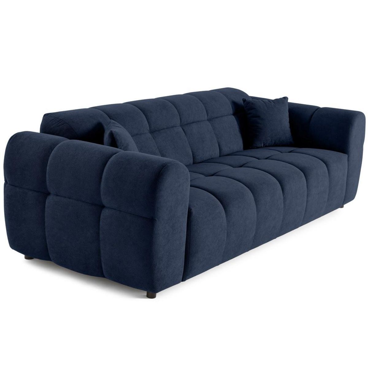 LISA DESIGN Ray - canapé droit 3 places en tissu texturé