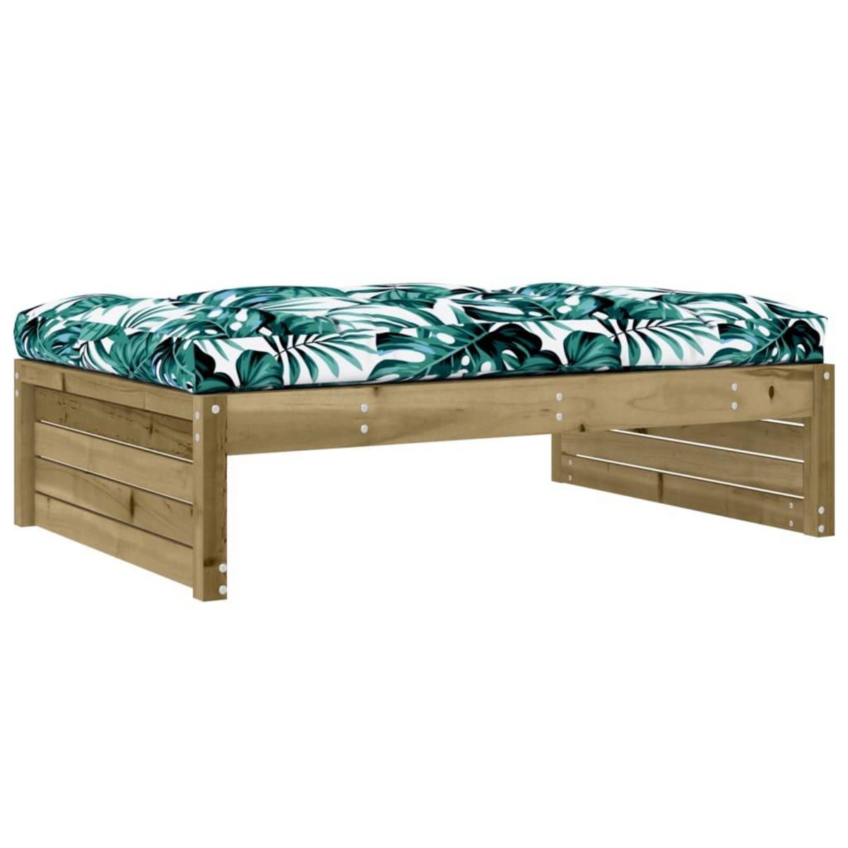 VIDAXL Repose-pied de jardin 120x80 cm bois de pin impregne