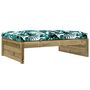 Voir la diapositive 5 : VIDAXL Repose-pied de jardin 120x80 cm bois de pin impregne