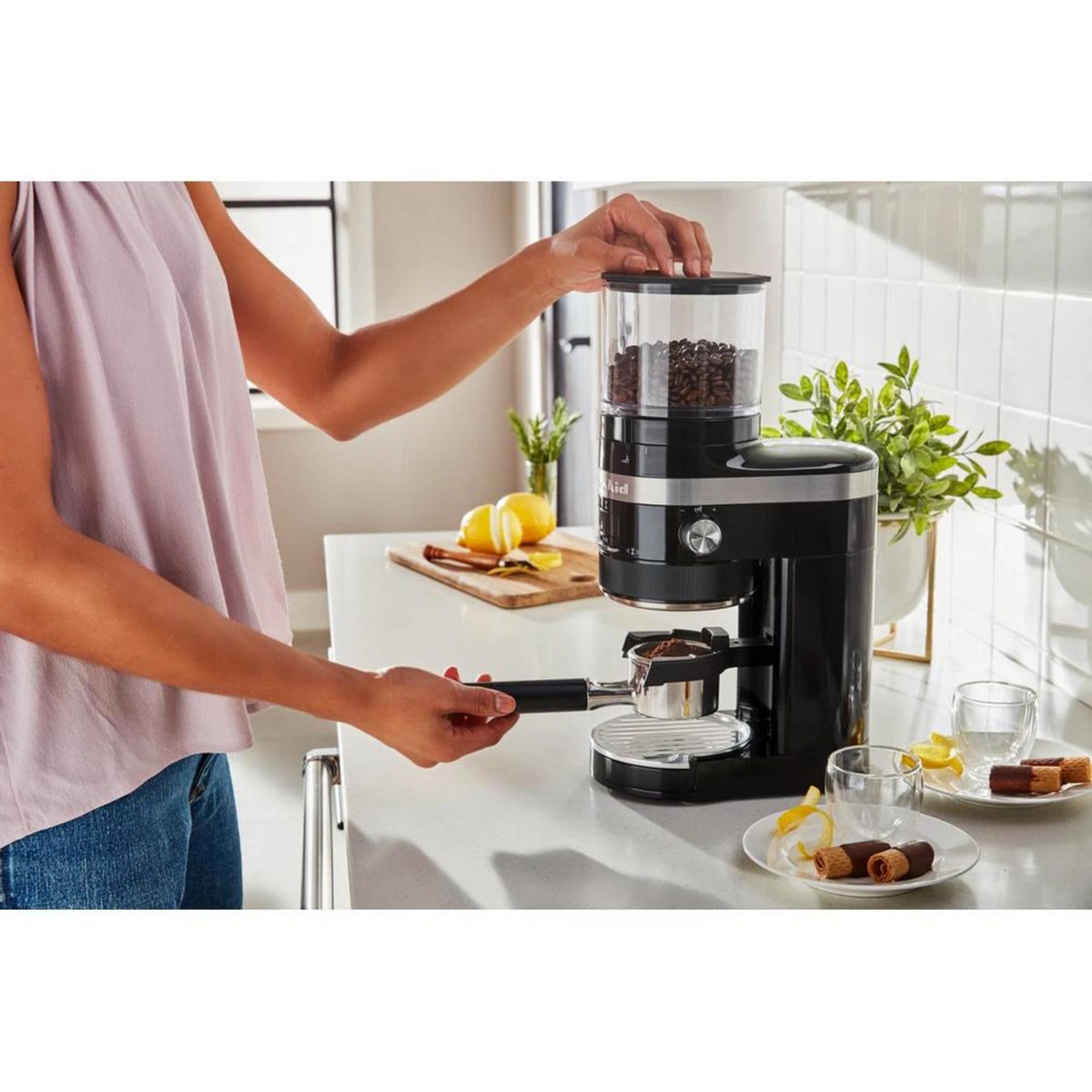 KitchenAid Moulin à café 340g 240w noir onyx - 5kcg8433eob