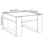 Voir la diapositive 6 : VIDAXL Table basse avec LED infini chene marron 50x53x30 cm