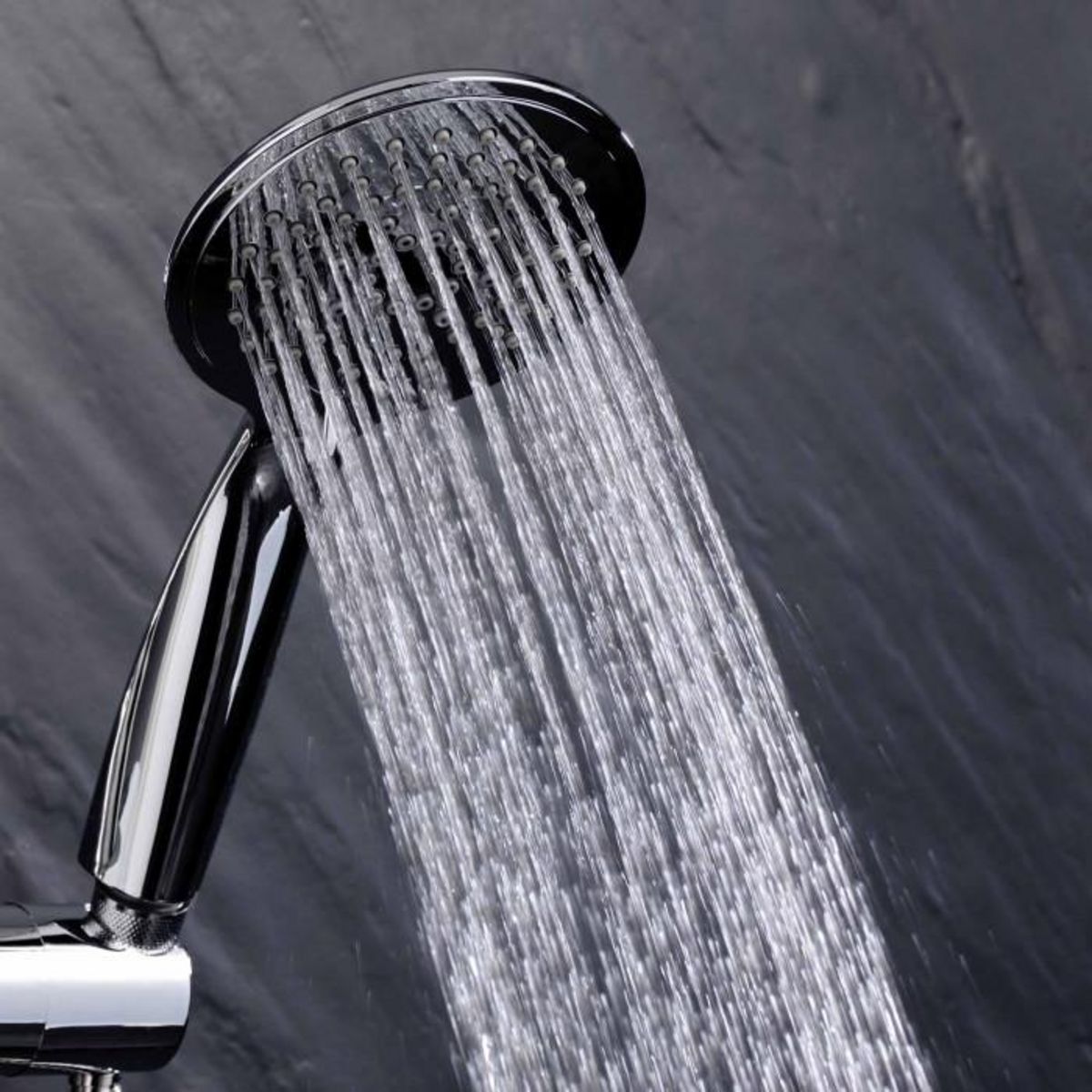 Paris Prix Ensemble Barre de Douche & Pommeau  5 Positions  24cm Argent