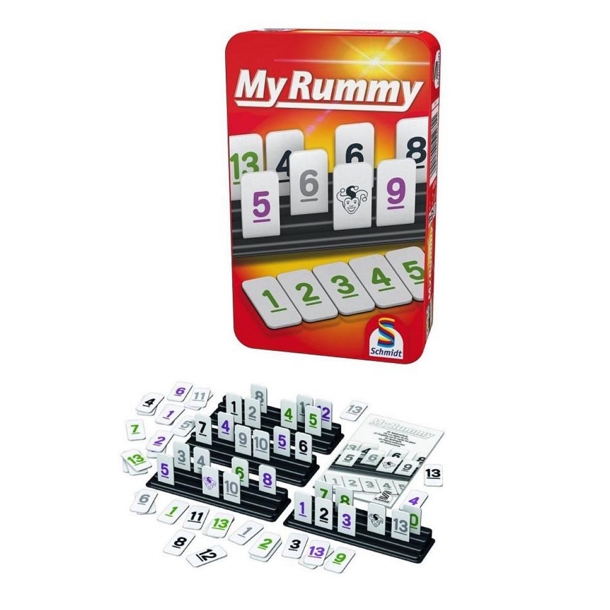 Schmidt Spiele My Rummy format voyage en boite metal