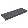 Voir la diapositive 2 : VIDAXL Tapis d'escalier 30 pcs 65x21x4 cm gris et noir