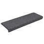 Voir la diapositive 2 : VIDAXL Tapis d'escalier 30 pcs 65x21x4 cm gris et noir