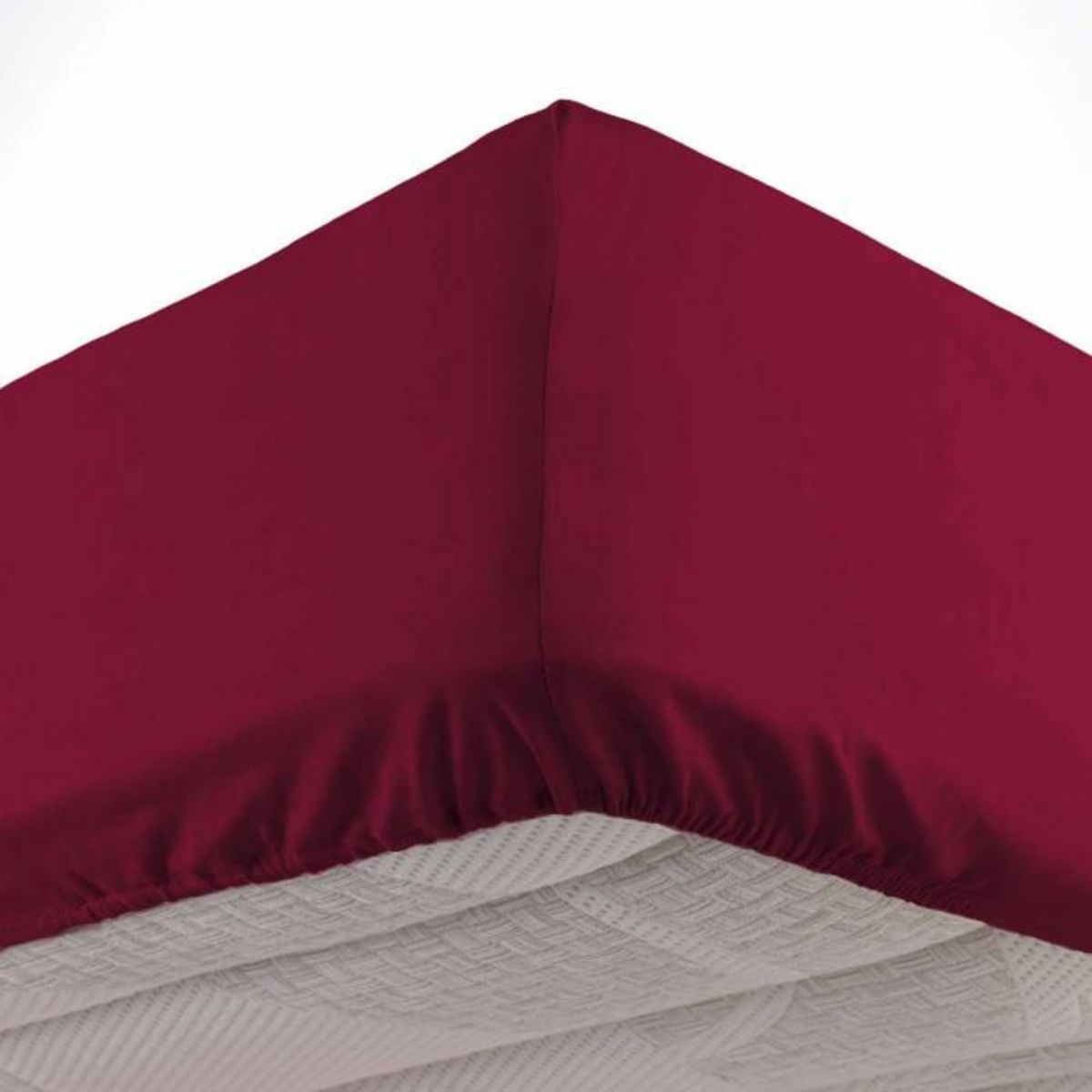 Paris Prix Drap Housse  Lina  180x200cm Rouge