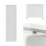 Voir la diapositive 6 : SWEEEK Buffet organique plusieurs niches 4 compartiments. buffet bas. effet bois blanc 90cm