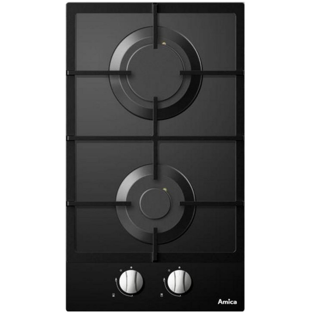 Amica Table domino gaz 30cm 4000w noir - ag2620n