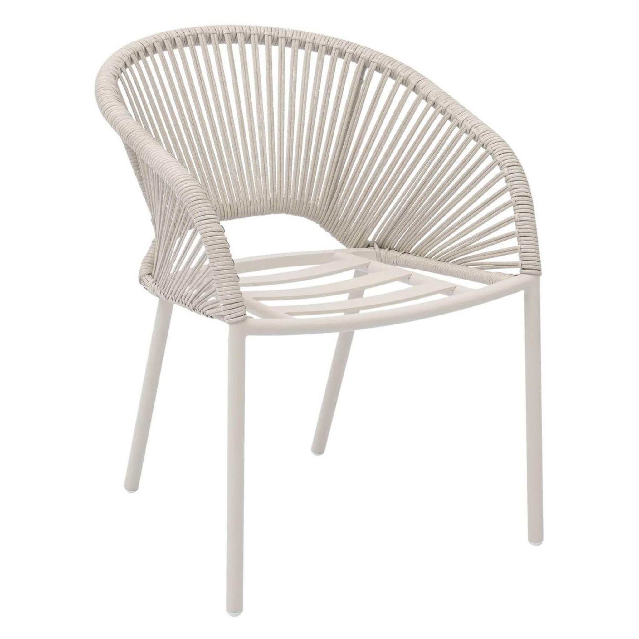 Voir la diapositive 5 : HESPERIDE Fauteuil de jardin empilable en aluminium oryon
