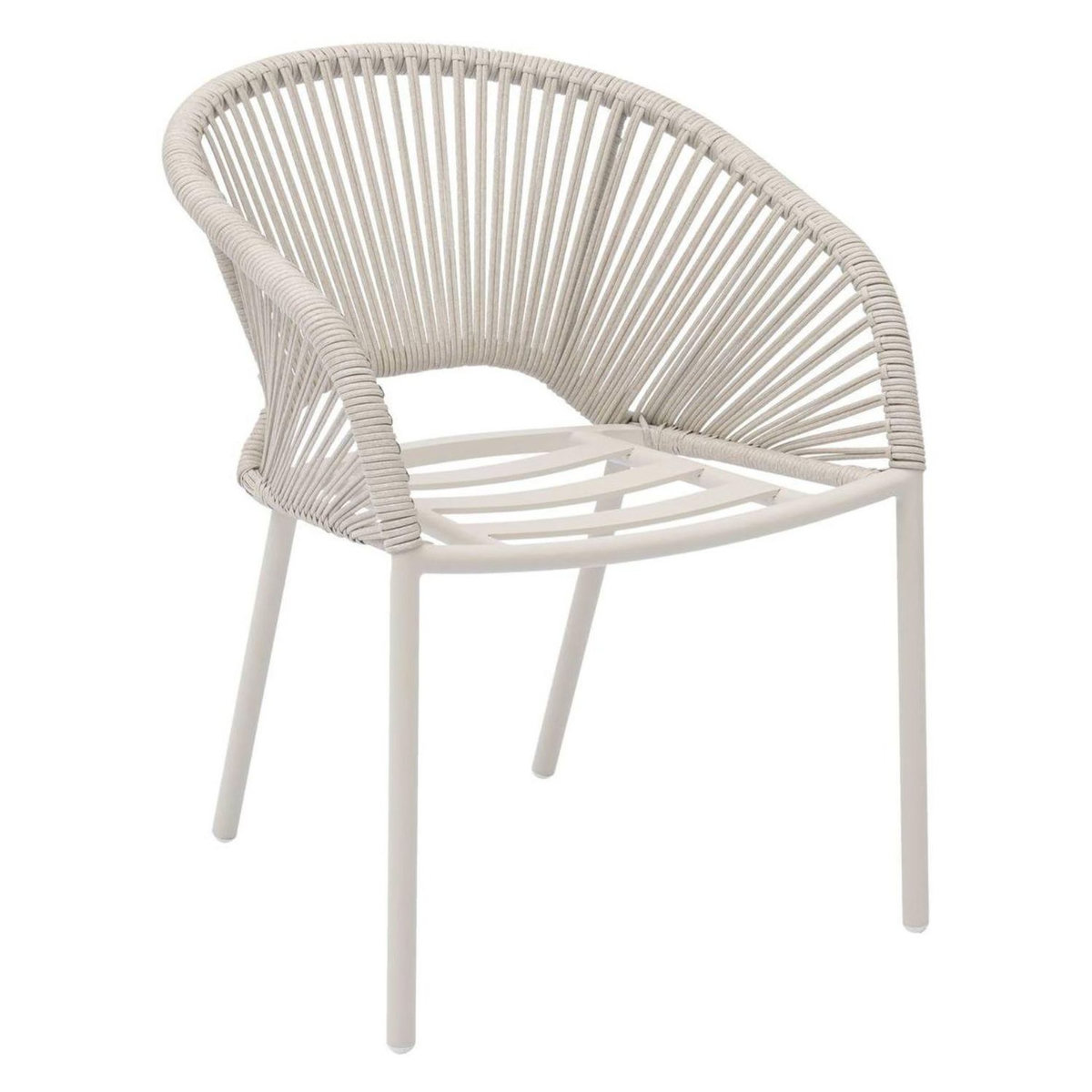 HESPERIDE Fauteuil de jardin empilable en aluminium ORYON