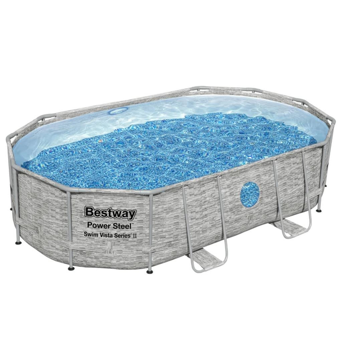 BESTWAY Bestway Ensemble de piscine Power Steel 488x305x107 cm