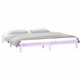 Voir la diapositive 3 : VIDAXL Cadre de lit a LED sans matelas 150x200 cm bois massif