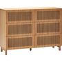 Voir la diapositive 5 : HOMIFAB Commode 6 tiroirs en bois 120 cm - Umea