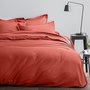 Voir la diapositive 2 : Home collection Drap housse 100%satin de coton 70 fils, sienne