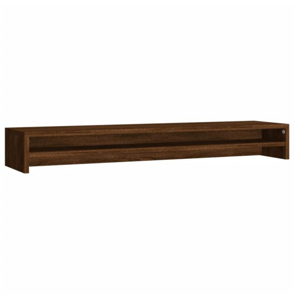 VIDAXL Support de moniteur Chêne marron 100x24x13 cm Bois d ingénierie