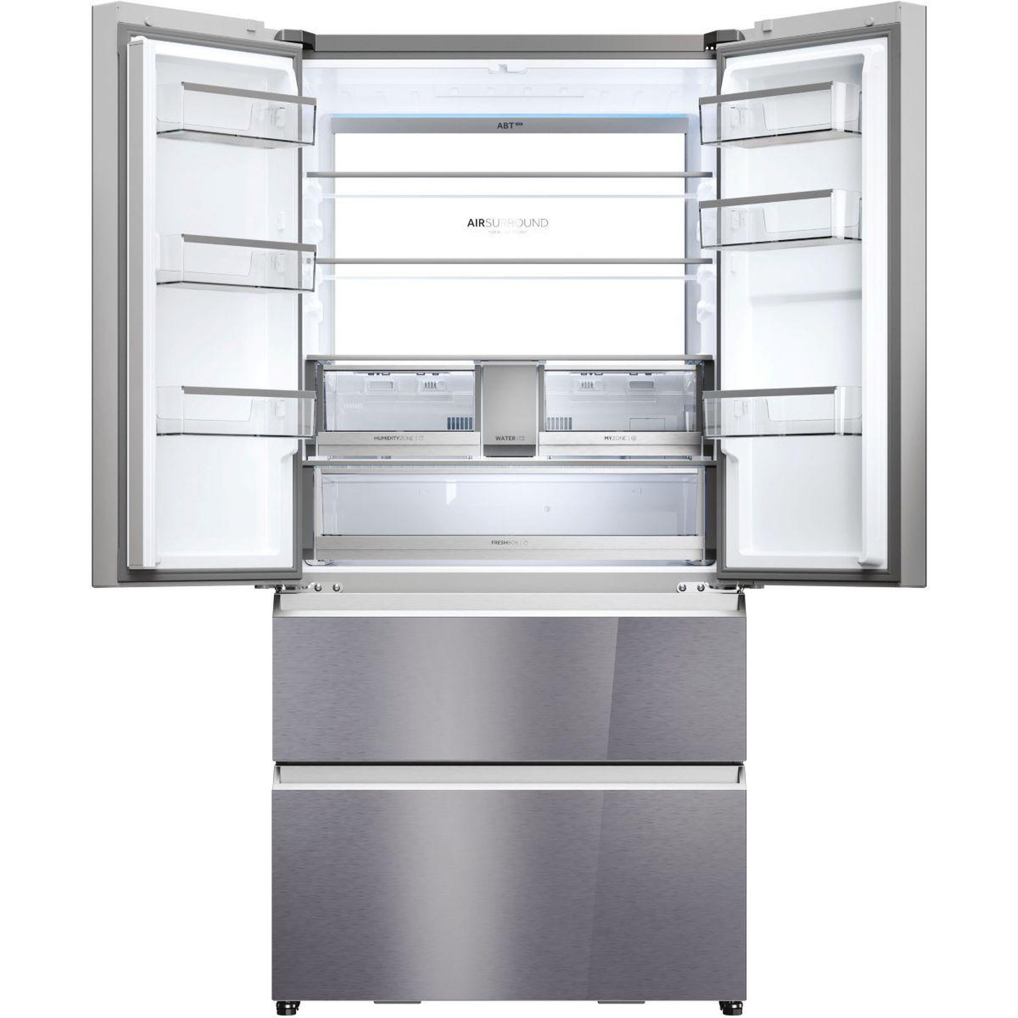 Voir la diapositive 4 : HAIER Réfrigérateur multi portes hfr79f19efgk